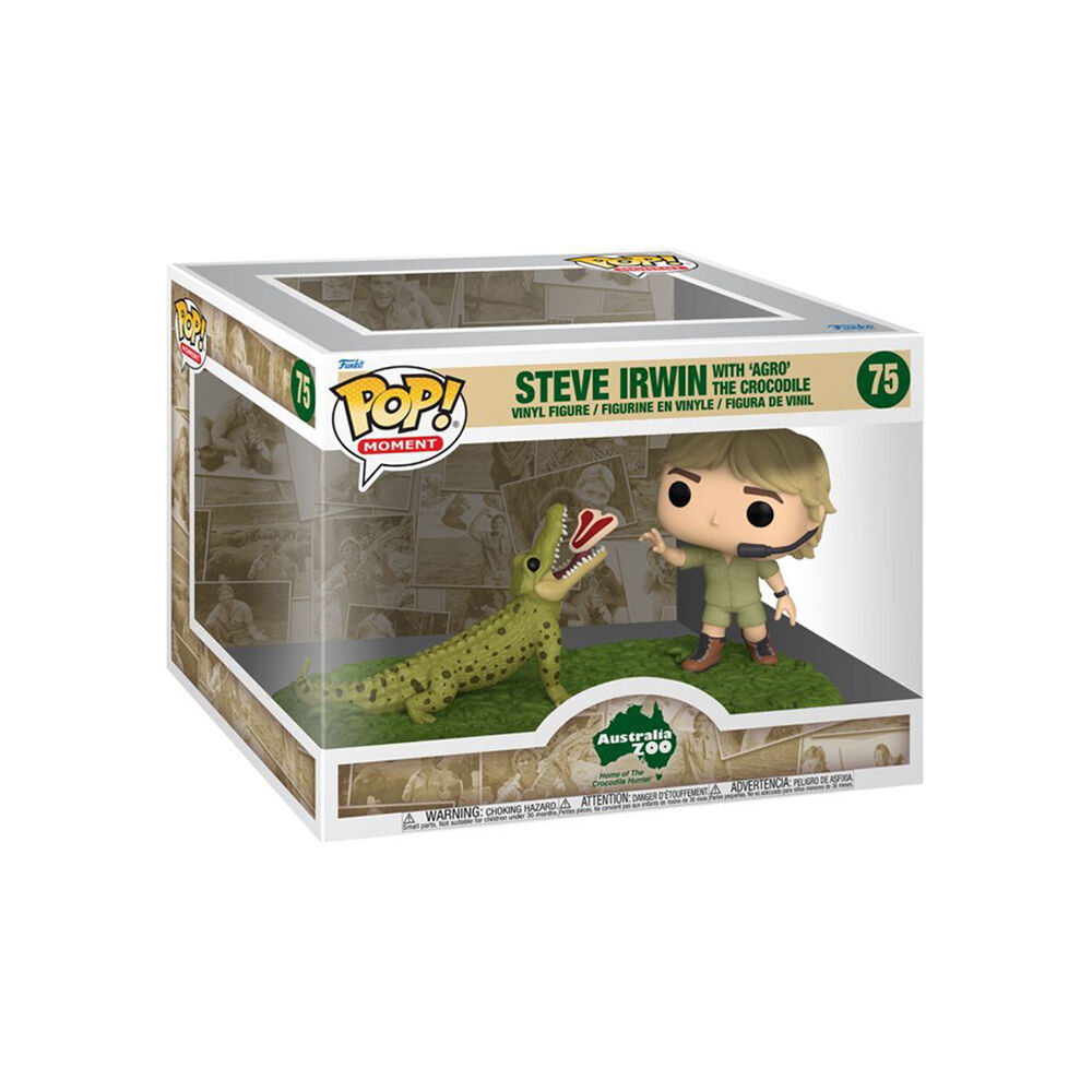 Crocodile Hunter Steve Irwin w/ Agro Pop! Moment Action Figure Toy