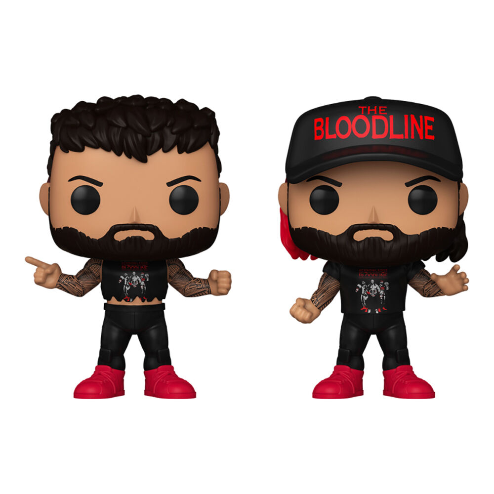 2pc WWE Uso Brothers Jey & Jimmy Uso Pop Vinyl Figures 4in 3y+