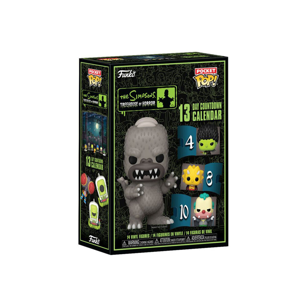Simpsons 2024 13Day Spooky Countdown Calendar Pocket Pop Figue Toy Set