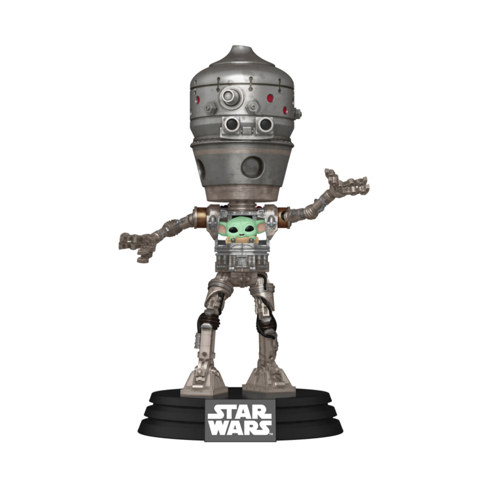 Star Wars IG-12 w/ Grogu Deluxe Pop! Action Figure Toy