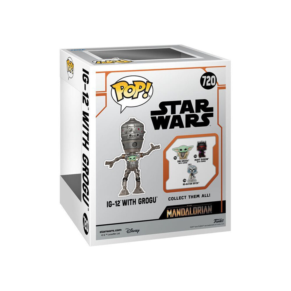 Star Wars IG-12 w/ Grogu Deluxe Pop! Action Figure Toy