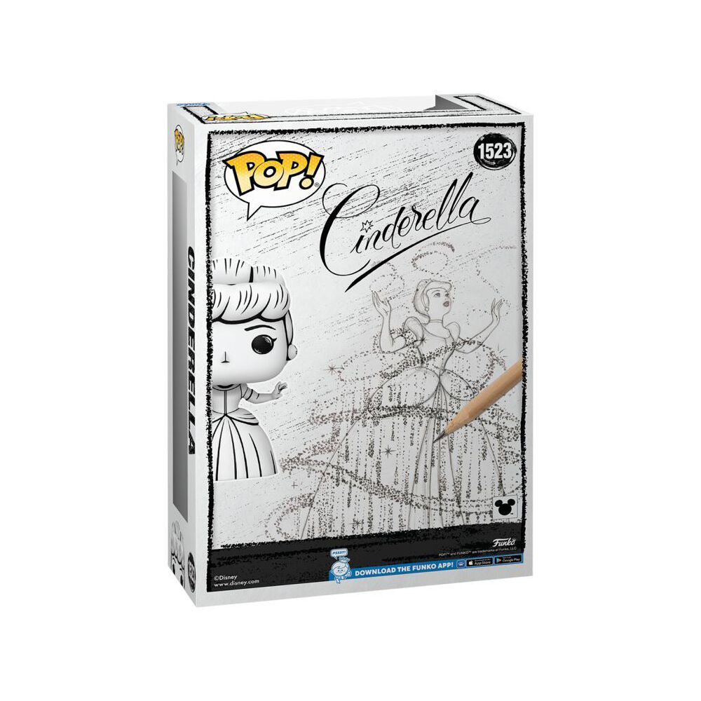 Disney Sketched Cinderella Pop! Comic Cover 18x27.3cm - Grey