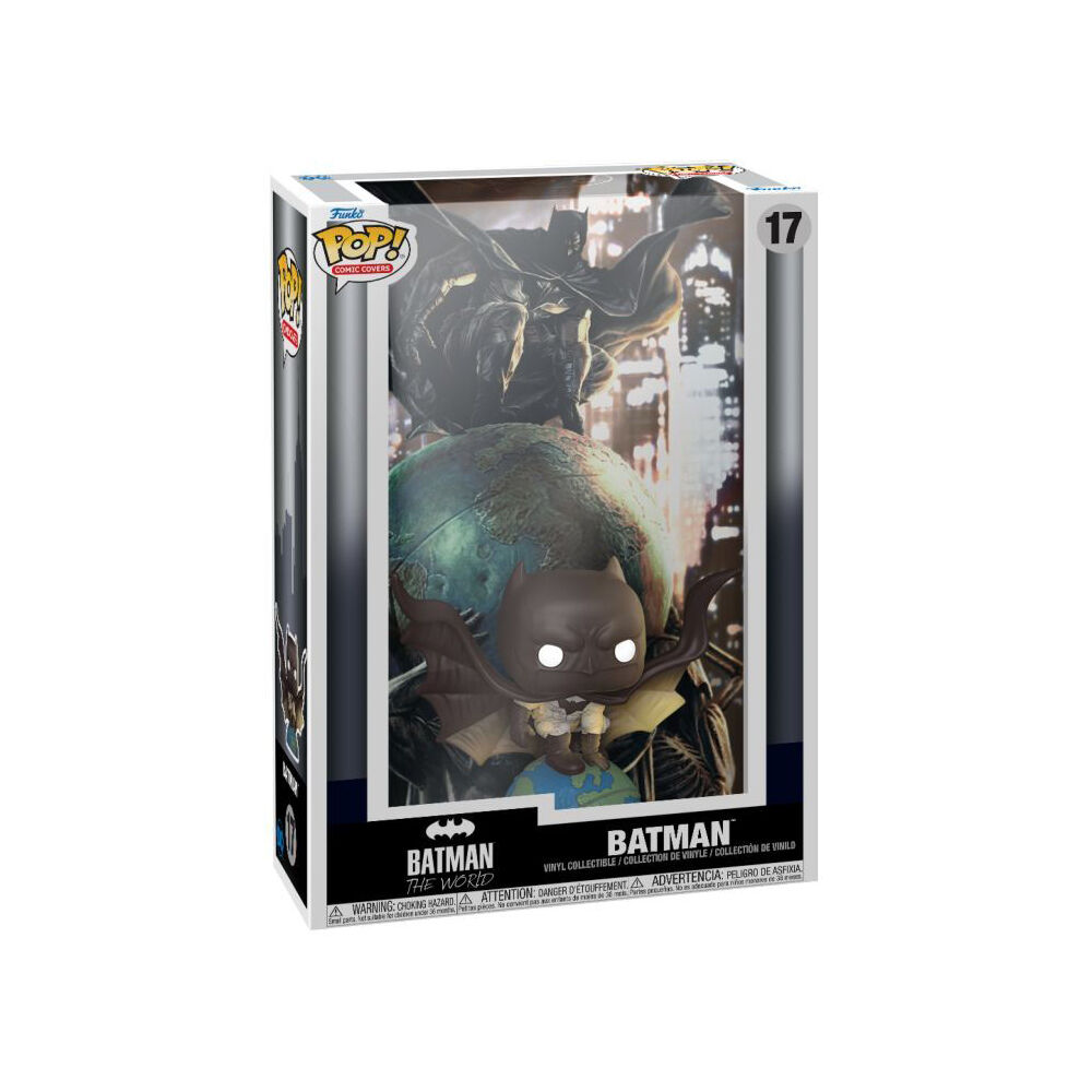 DC Comics Batman The World Pop! Comic Cover Vinyl Figure 17.78x27.31cm