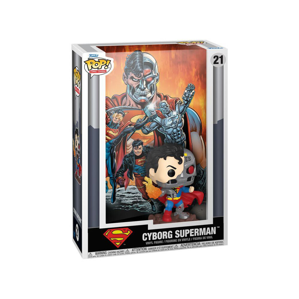 DC Comics Cyborg Superman Pop! Comic Cover Vinyl Figure 18x27.3cm