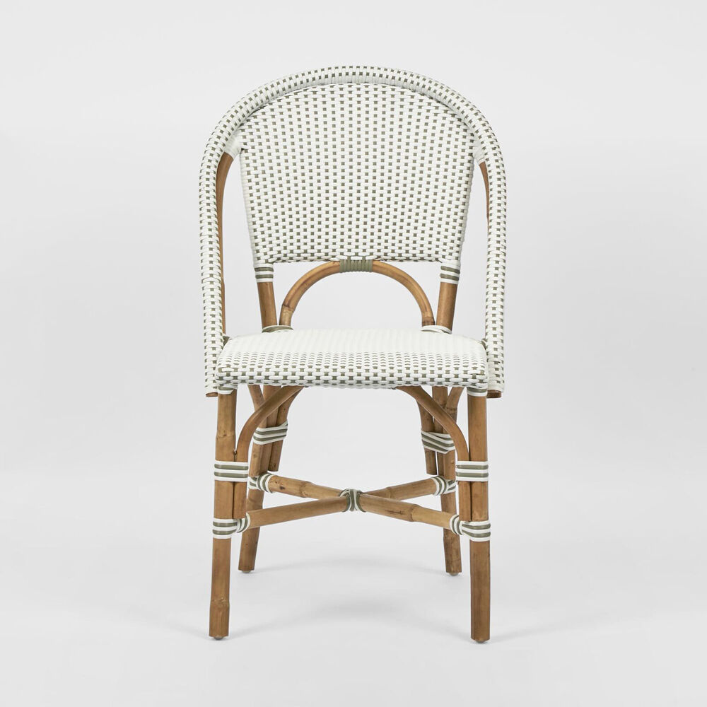 Belle Riviera Rattan Outdoor Undercover Dining Chair 51x89cm - Grey