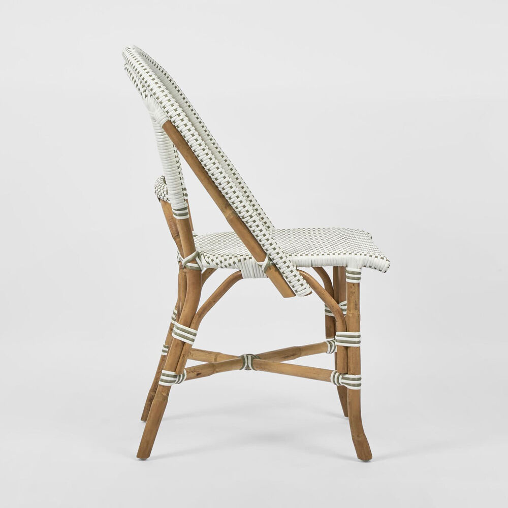 Belle Riviera Rattan Outdoor Undercover Dining Chair 51x89cm - Grey