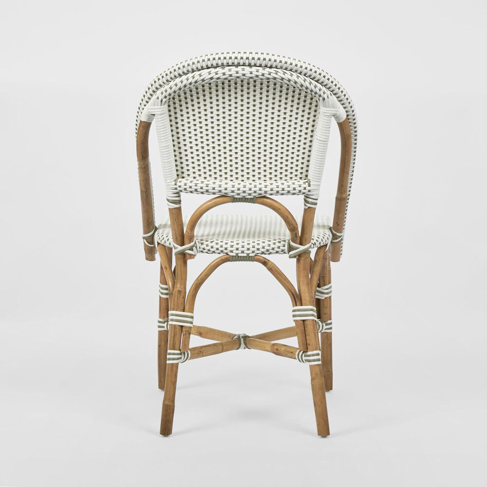 Belle Riviera Rattan Outdoor Undercover Dining Chair 51x89cm - Grey