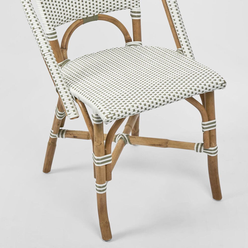 Belle Riviera Rattan Outdoor Undercover Dining Chair 51x89cm - Grey