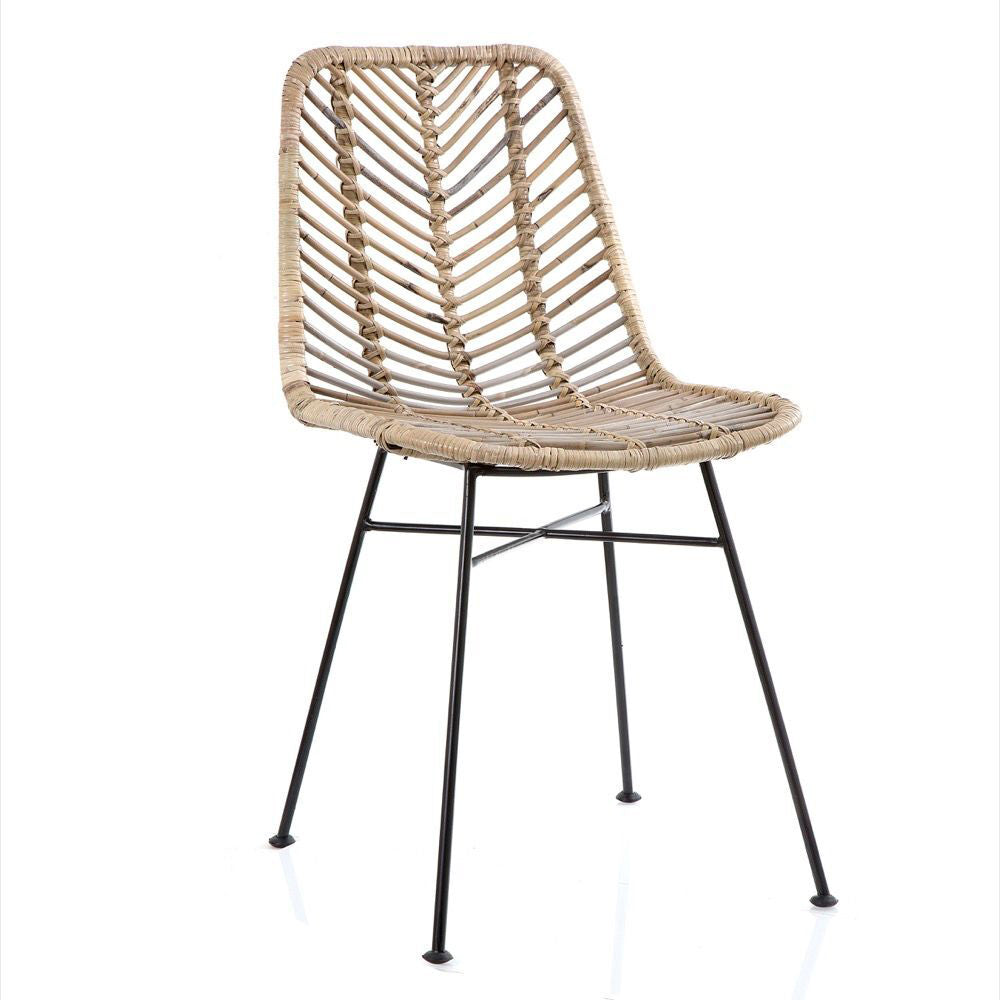 Belle Comores Dining Chair Seat Home Furniture 55x89cm - Natural