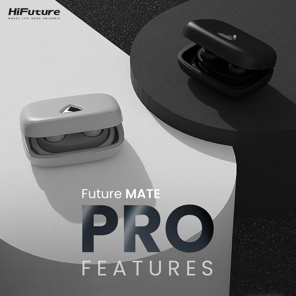 HiFuture FutureMate Pro Open Ear Air Conduction Earphones - Grey/White