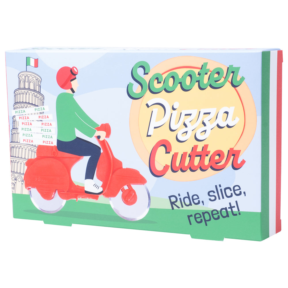 2PK Fizz Creations Scooter Pizza Wheel Cutter/Slicer - Red