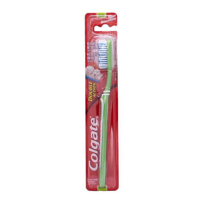 12PK Colgate Double Action Toothbrush Medium Teeth Cleaner