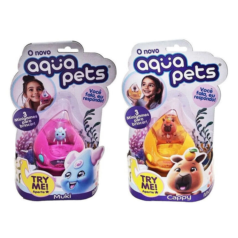2PK Aqua Pets Assorted Kids/Children Interactive Fun Play Toy Collectables