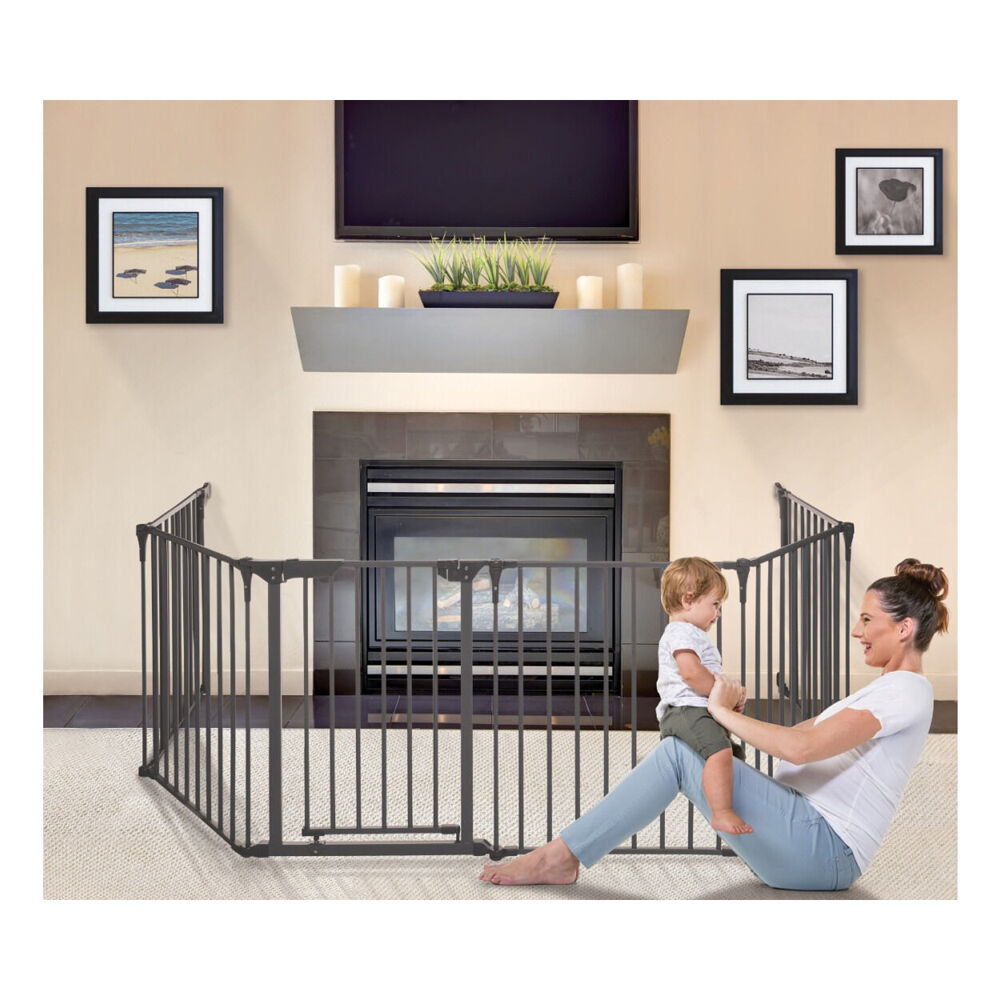 Dreambaby Royale Converta 3in1 Playpen Baby Gate 74cm - Charcoal