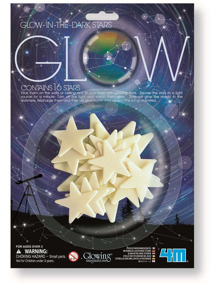 2PK 4M Glow Stars In The Dark Bright w/ Adhesive Tape Kids Toy 8y+