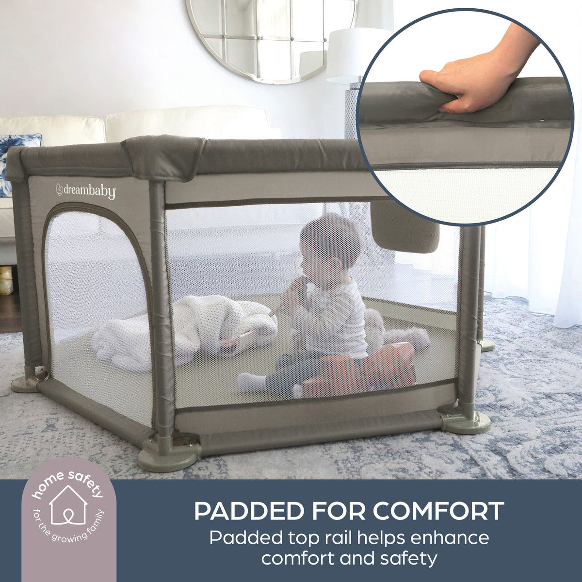 Dreambaby Explore Playpen Baby/Child Safety Gate - Taupe