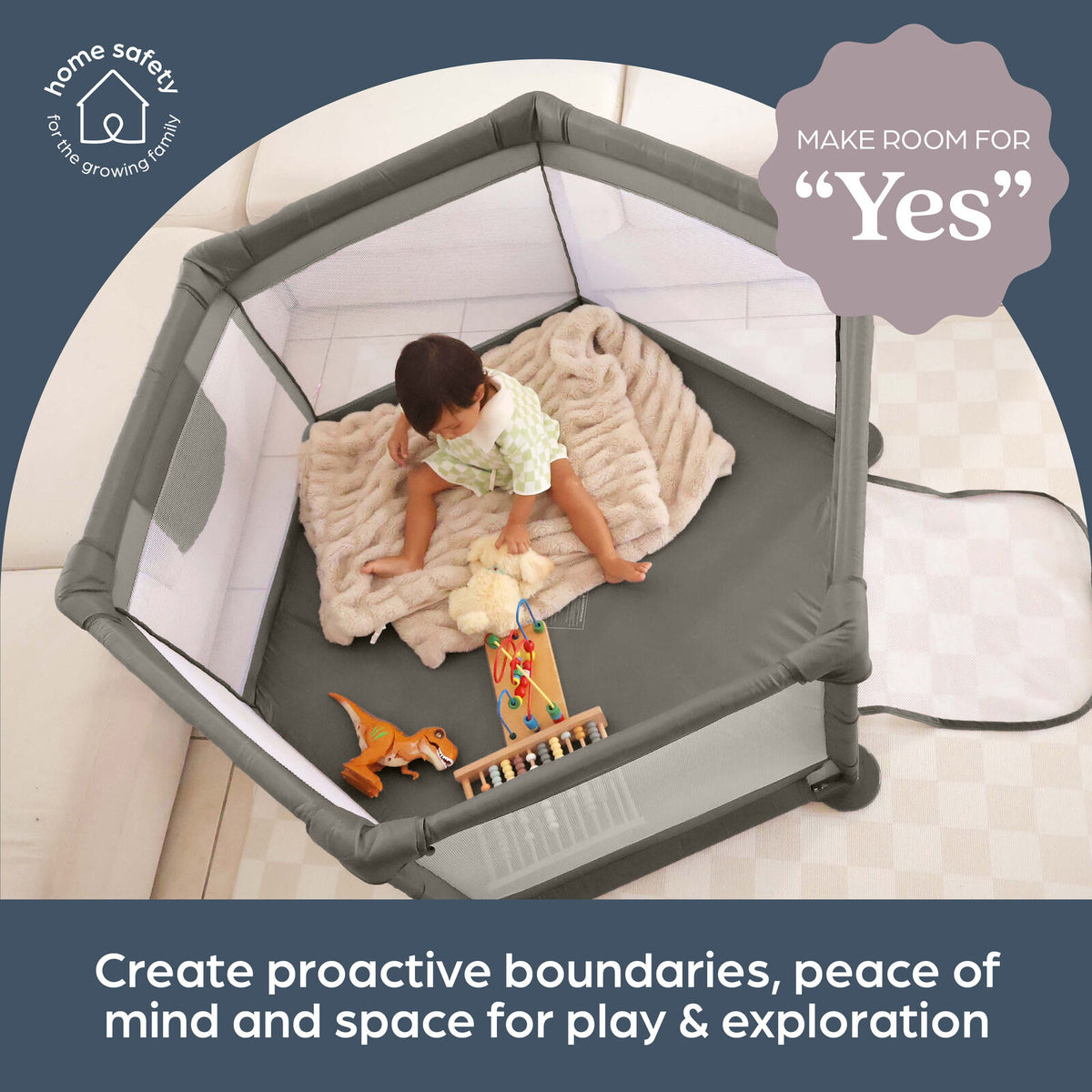 Dreambaby Explore Playpen Baby/Child Safety Gate - Taupe