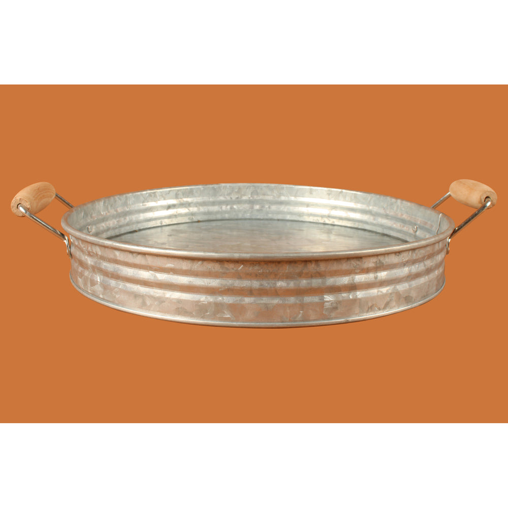 Yard Master 37cm Metal Loke Antiqued w/ Wood Handles - Silver
