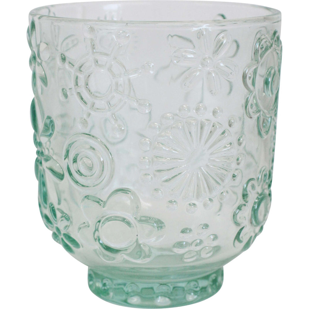 2PK LVD Garden 10cm Glass Tumbler Water/Juice Drinking Cup - Mint Green