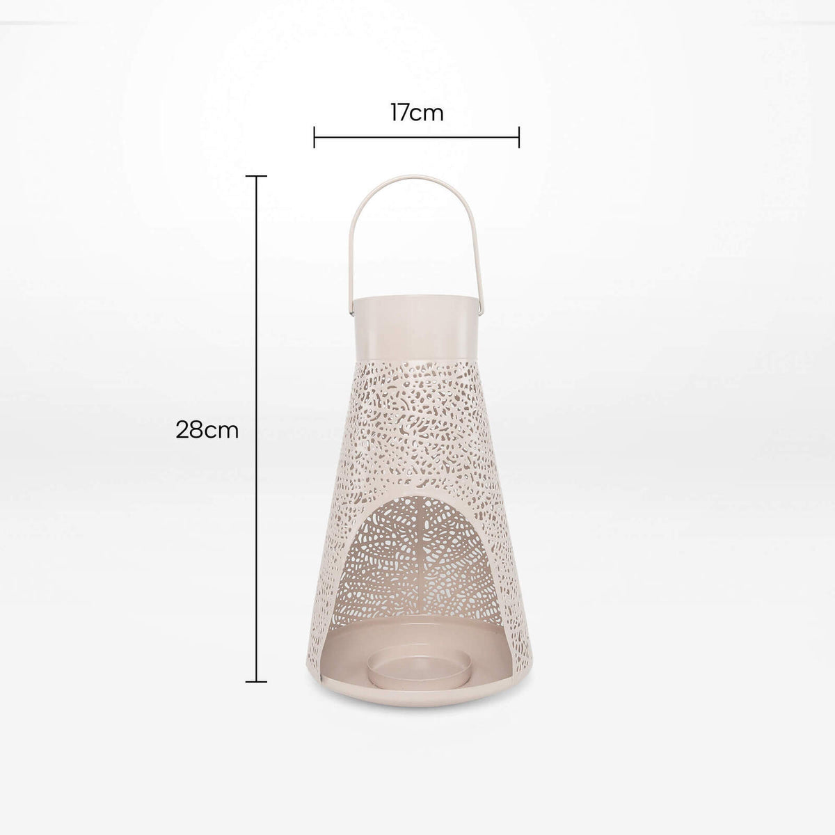 Rayell Lantern Candle Holder Medina Dusty Pink Medium 17x28x17cm