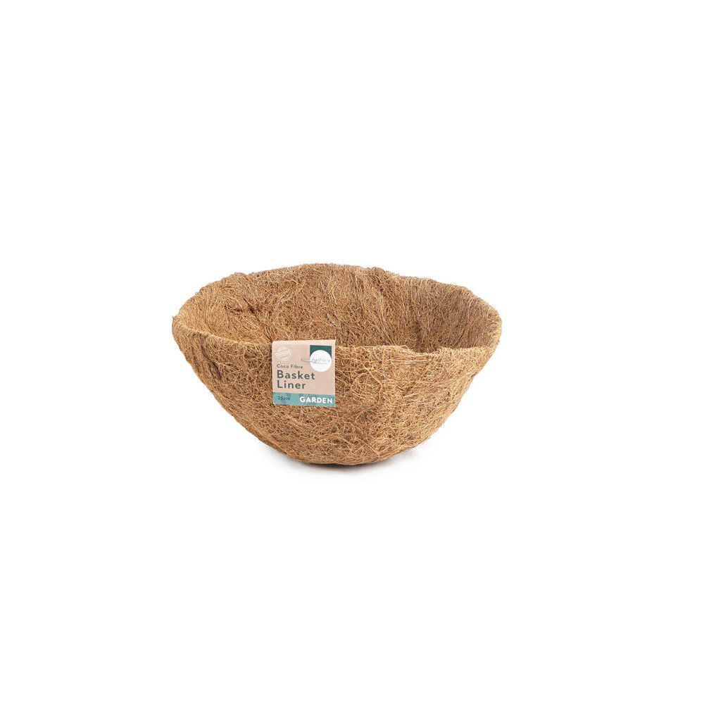 6PK Antheia Green Homewares 25cm Rigid Coconut Fibre Basket Liner Display Box