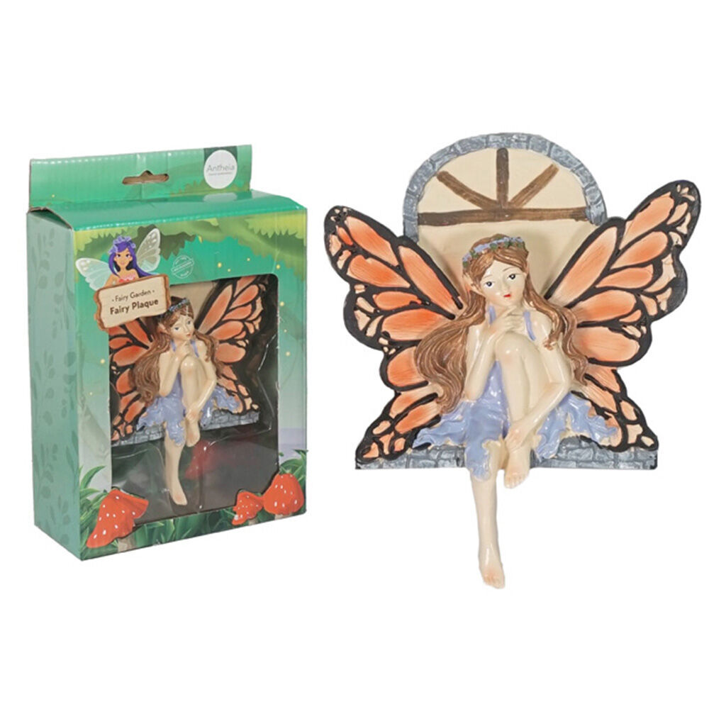 Antheia Green Homewares Resin Fairy Garden Plaque Garden Decor 22cm