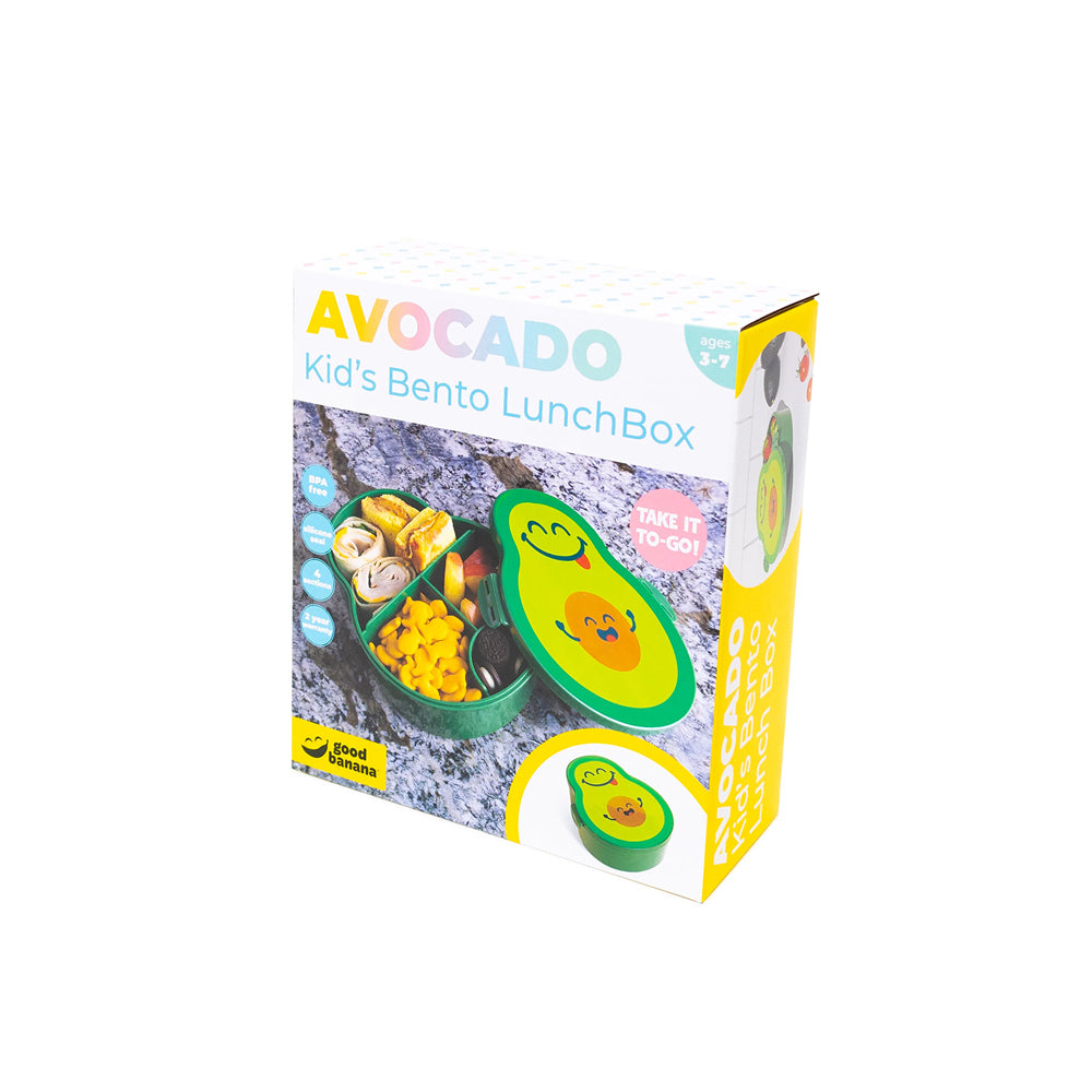 2PK Good Banana Bento Box 19.5cm Lunch Meal Container - Avocado