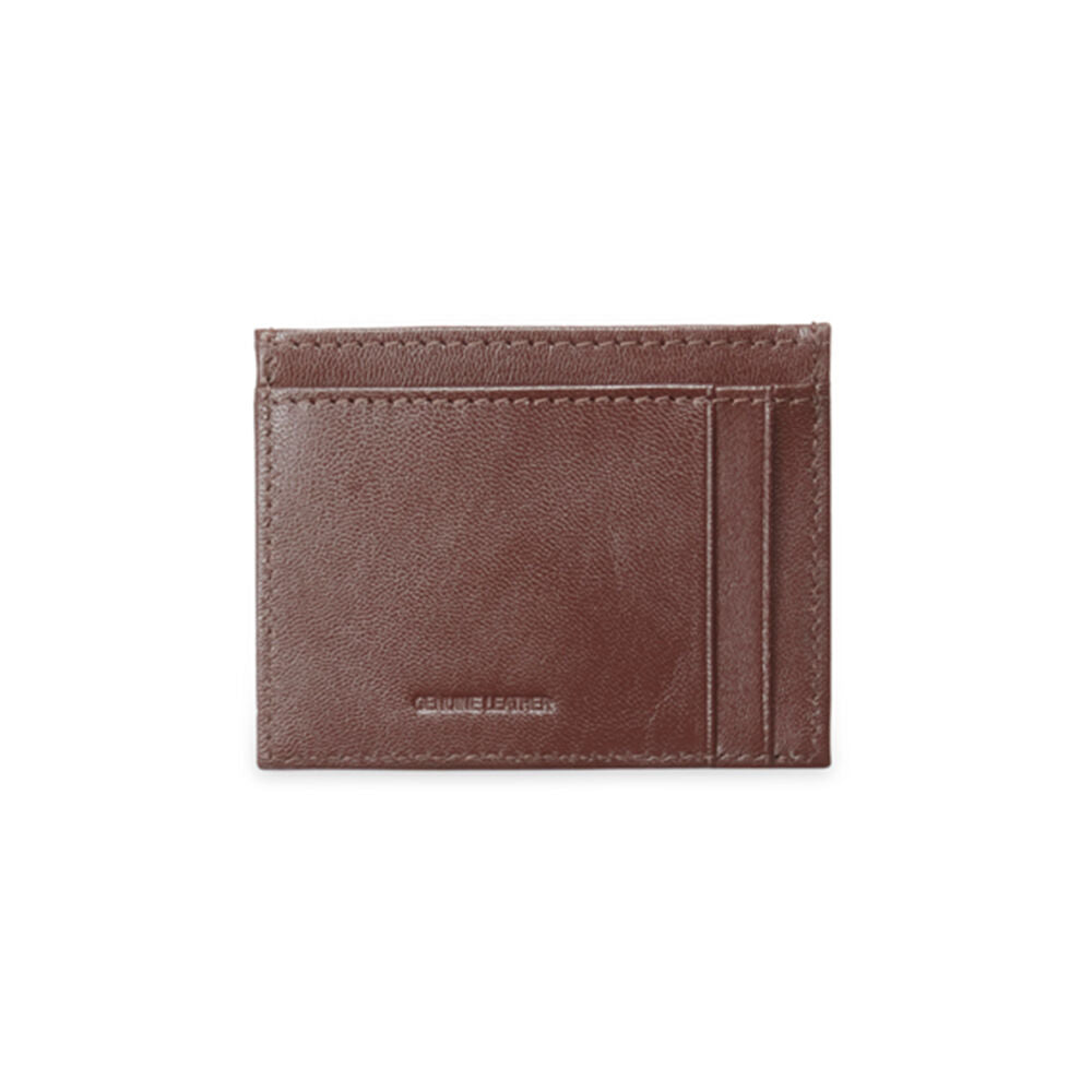 Geoffrey Beene Leather Slim Credit Card Wallet - Tan