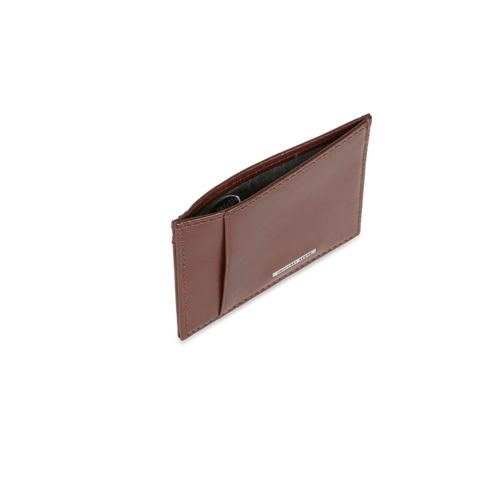 Geoffrey Beene Leather Slim Credit Card Wallet - Tan