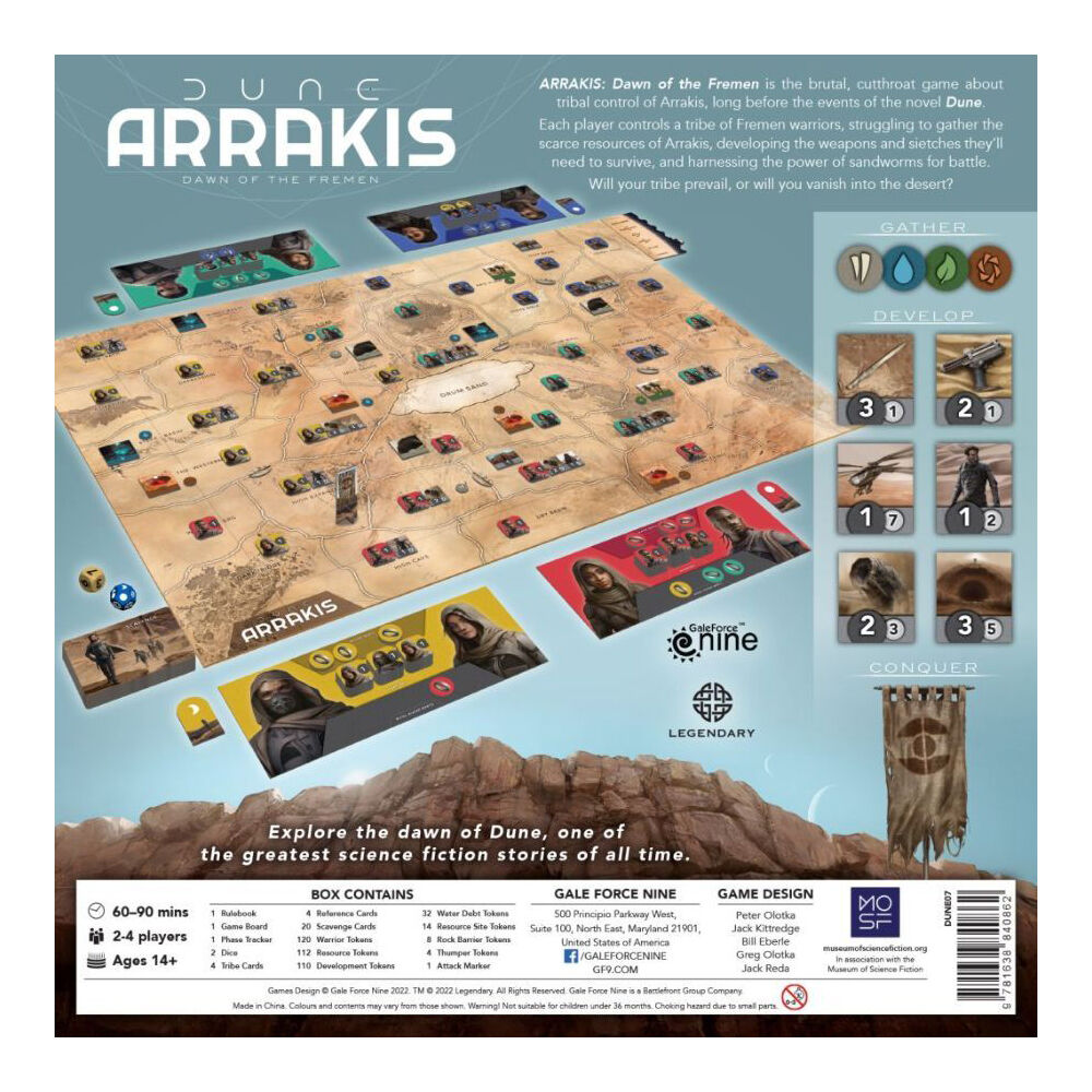 Dune Arrakis: Dawn of the Fremen Family Board Game 14y+