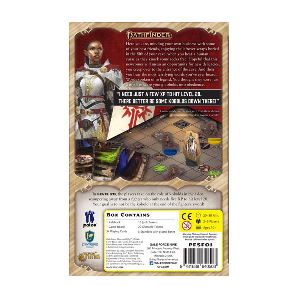 Pathfinder Level 20 Strategy Coop Family Board Game Toy