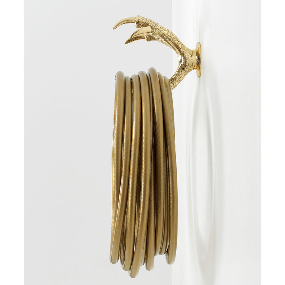 Garden Glory Claw Wall Mount Hose Holder - Gold/Brass