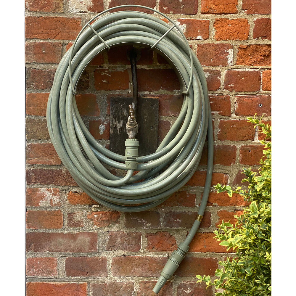 Garden Glory Classic Wall Mount Hose Holder - Eucalyptus Leaf