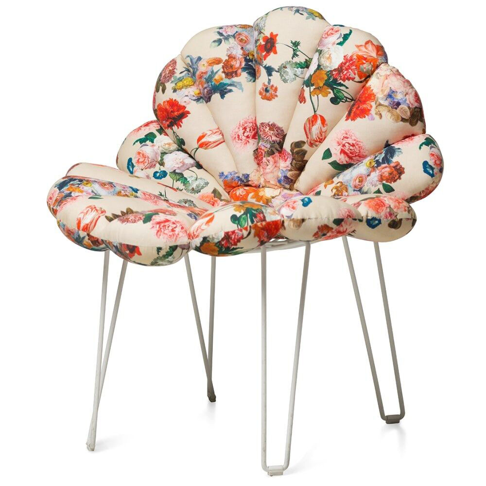 Garden Glory Shell Outdoor/Indoor Cushion For Chairs/Benches - Flower