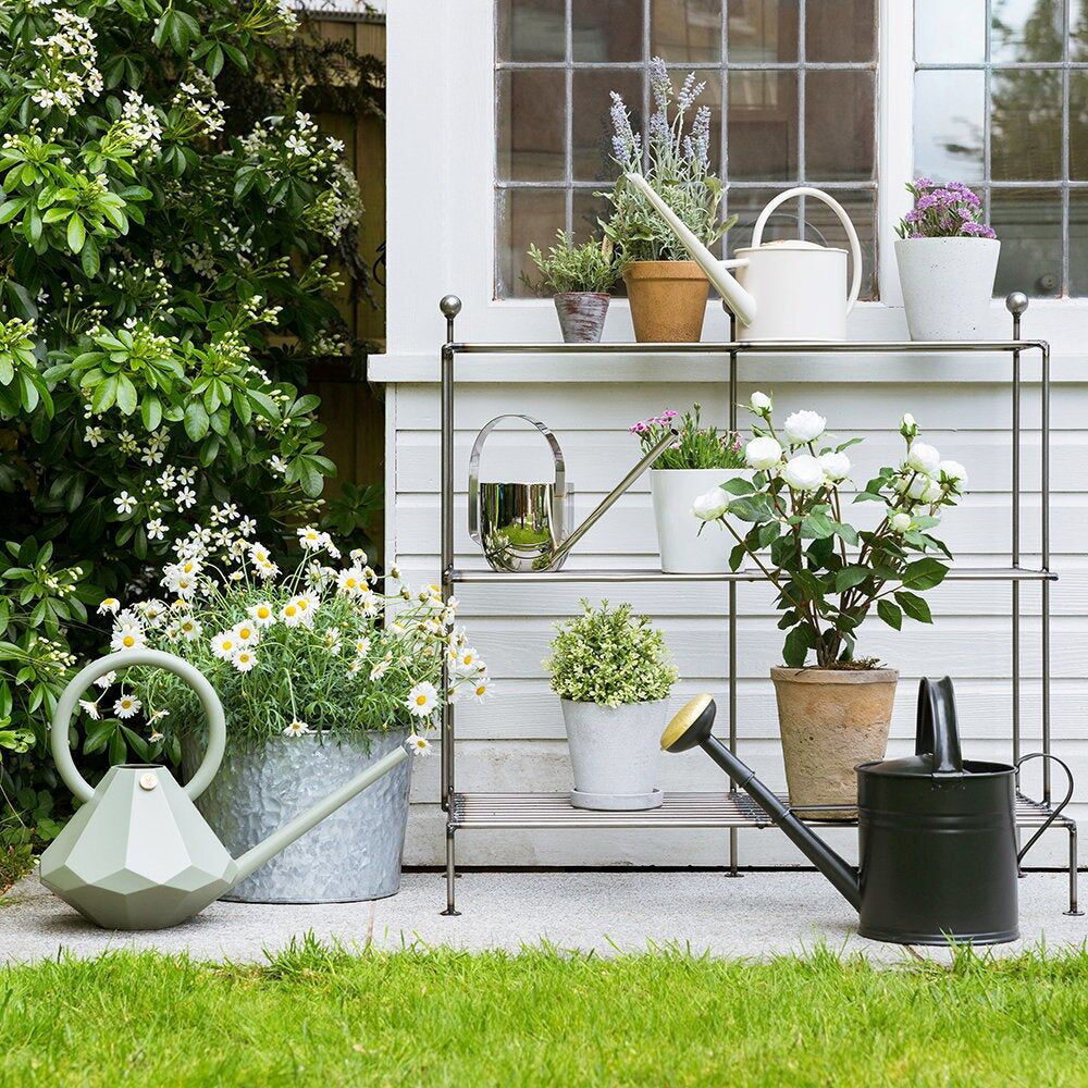 Garden Glory 8L Plastic Watering Can Long Spout Pot - Eucalyptus