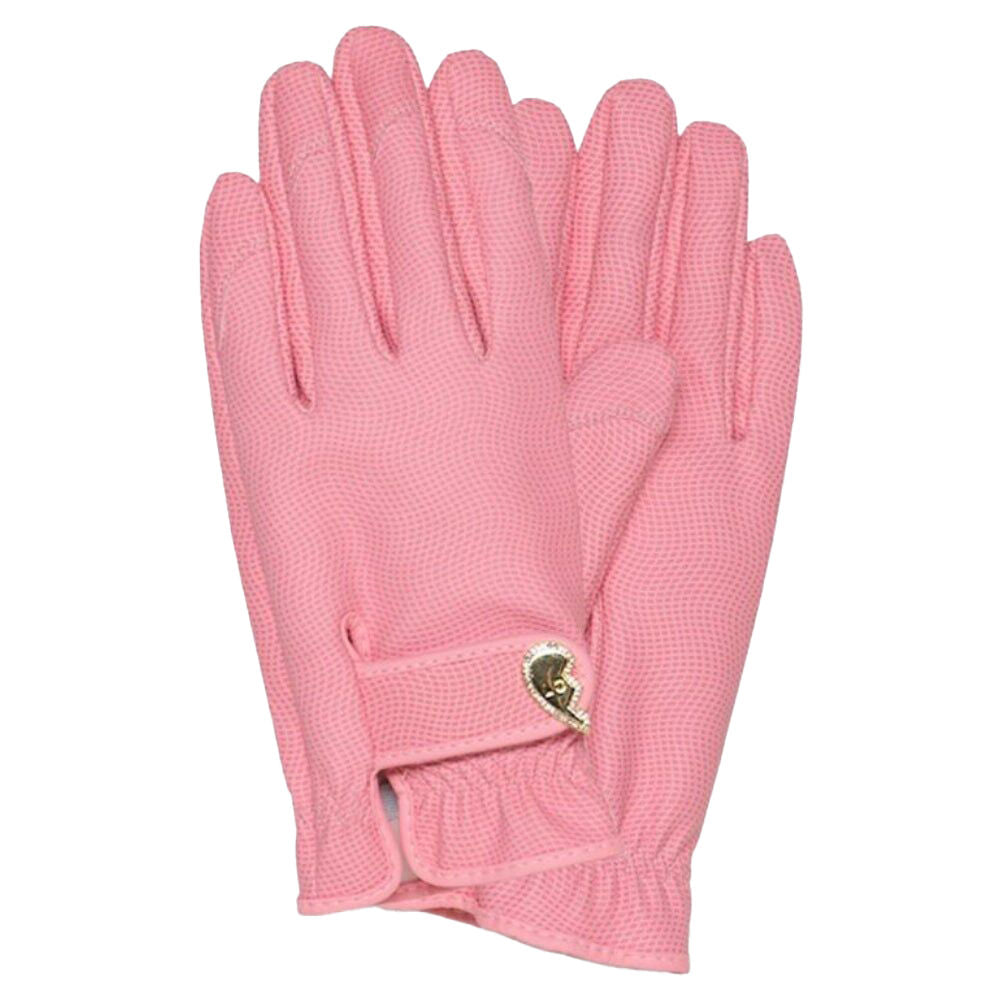 Garden Glory Gardening Gloves Synthetic Leather Heart Melting Pink