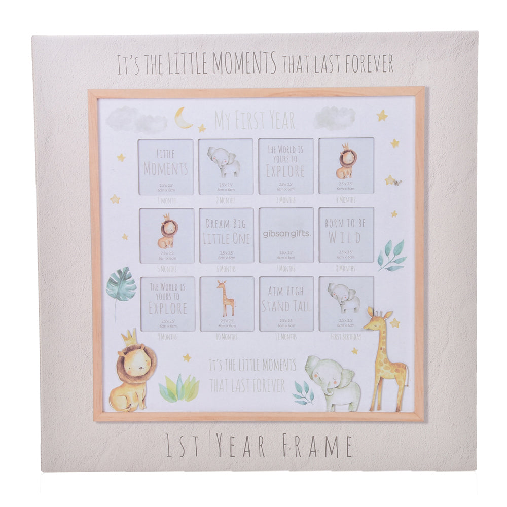 Gibson Gifts Little Moments 1st Year Picture Frame 37x37cm