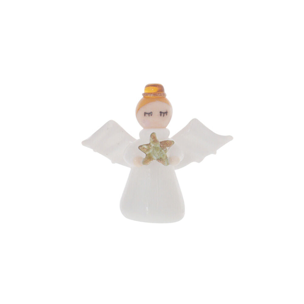 2PK Gibson Gifts Artisan Glass Angel Christmas Decoration Ornament 20x46x42mm
