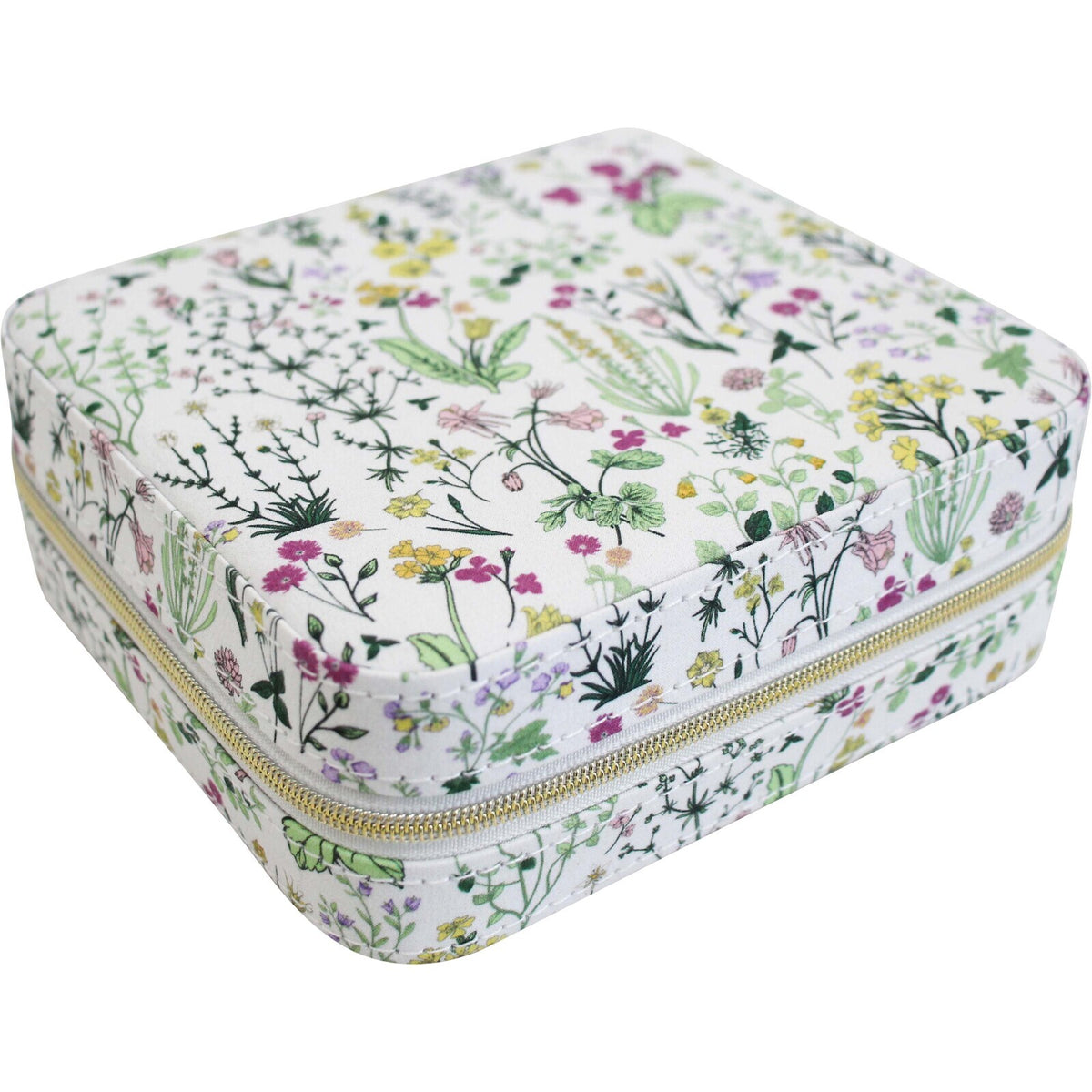 LVD MDF Linen 13x14cm Jewellery Cube Storage Rectangle - Garden