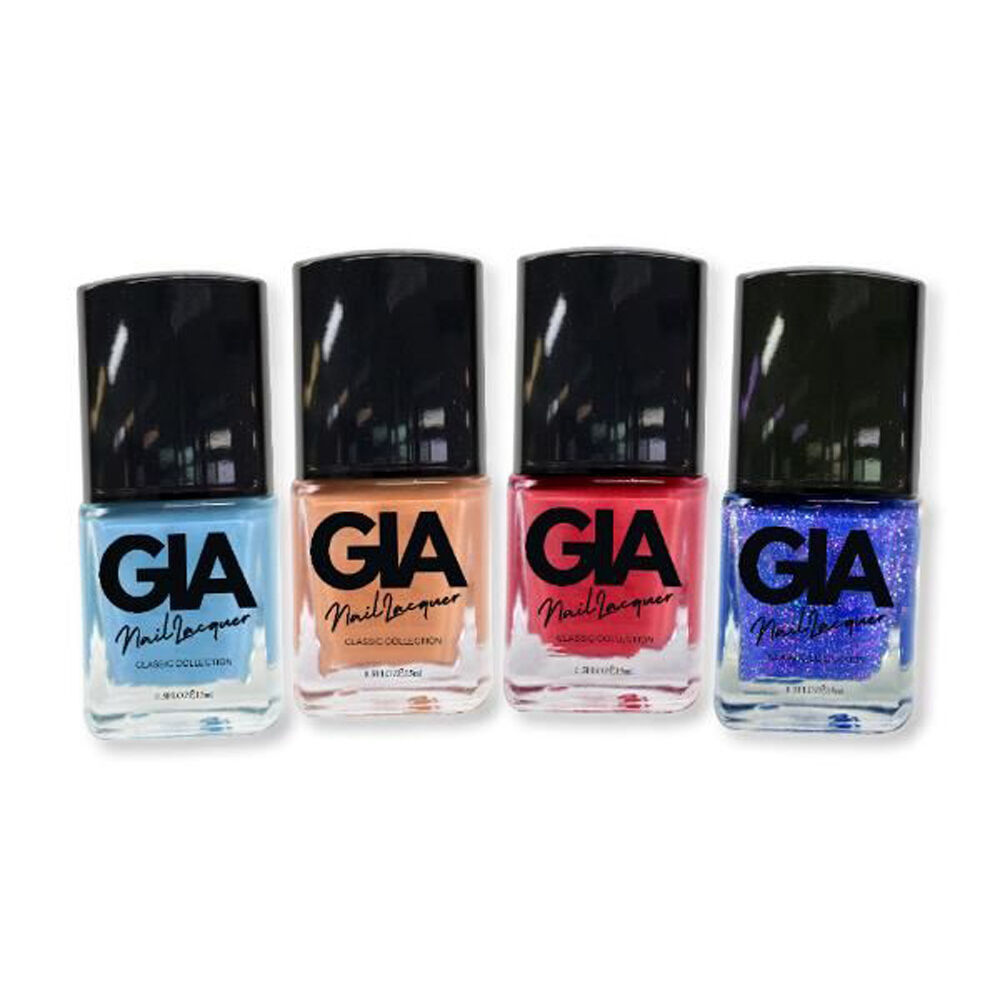 3PK 4x 15ml GIA Quick Dry Nail Polish Lacquer Classic Collection Mix2