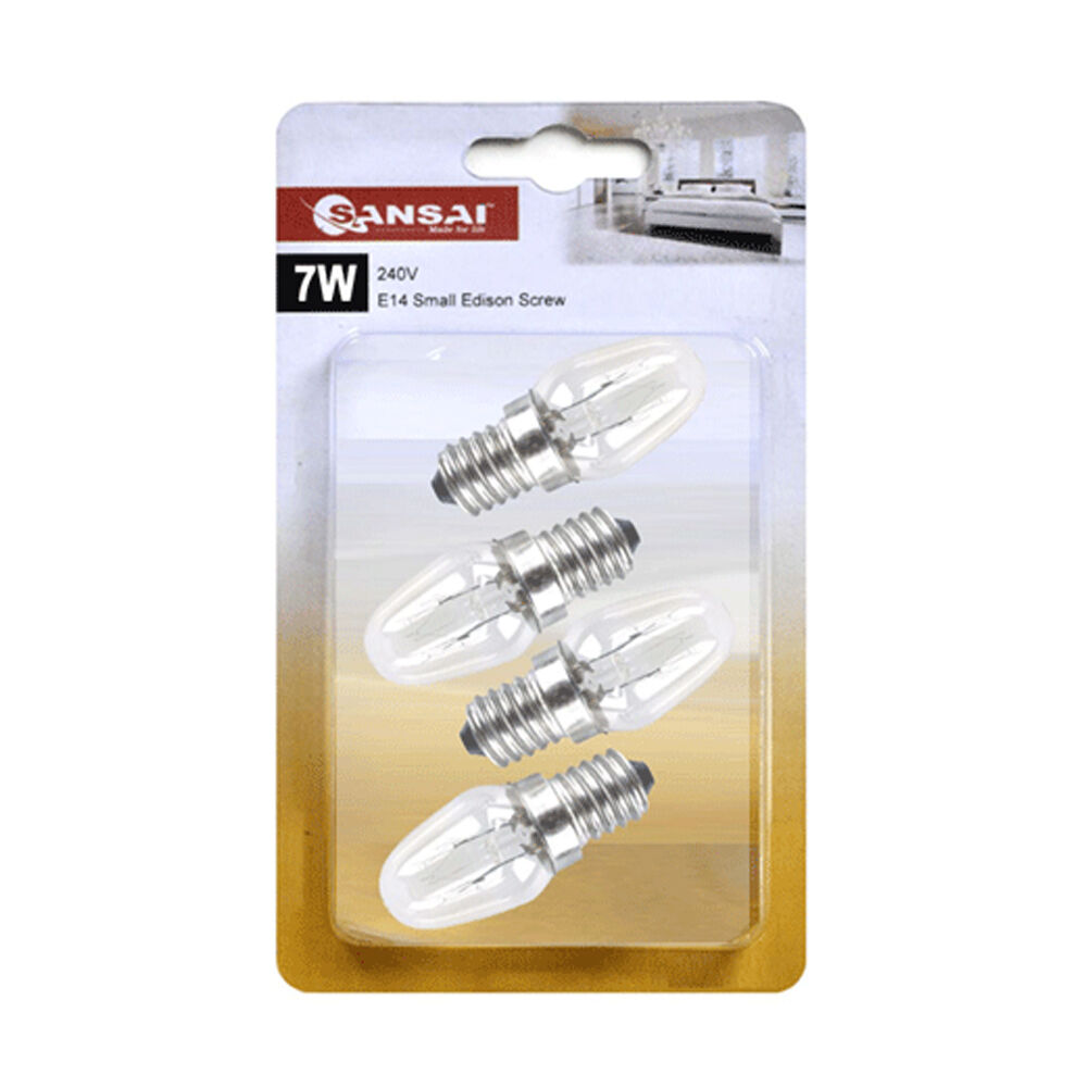 Sansai 4pk 7W/240V E14 Replacement Warm Light Bulb