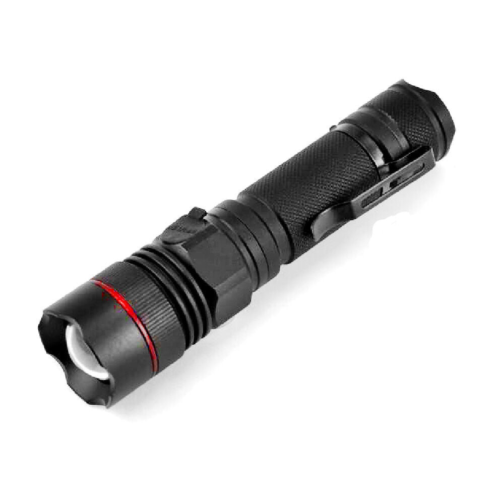 Sansai Tactical Grade Rechargeable Water Resistant 5W LED Torch 29x25.5x117mm