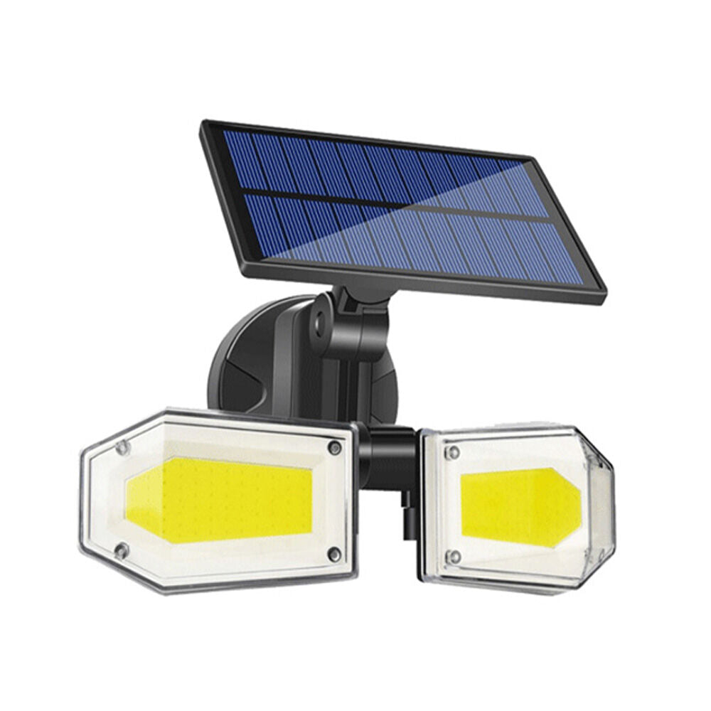 2PK Sansai Outdoor Motion Activated Adjustable Solar Power 2.5W LED Sensor Light