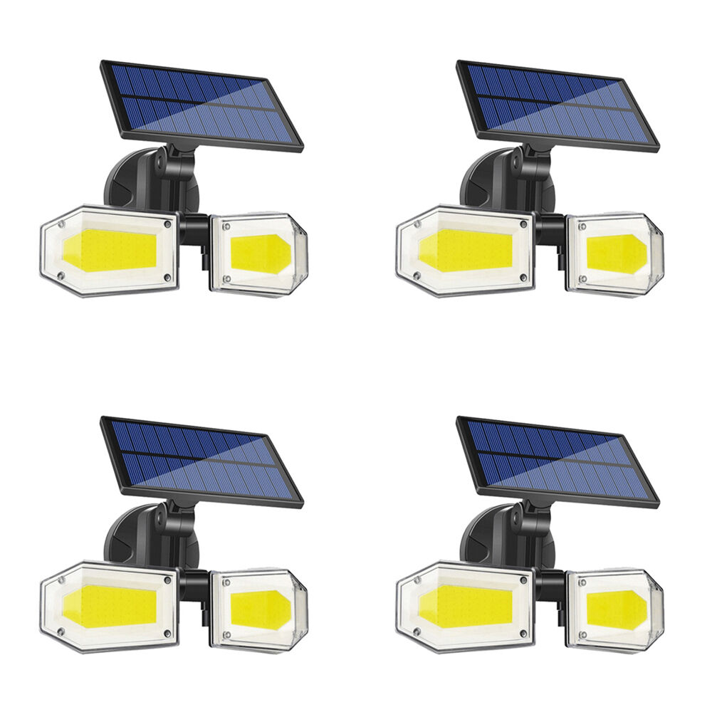 4PK Sansai Outdoor Motion Activated Adjustable Solar Power 2.5W LED Sensor Light