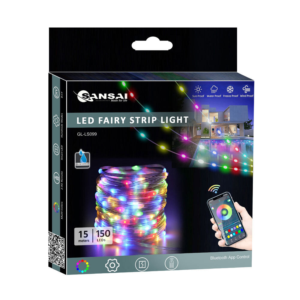 Sansai 15m RGB LED Fairy Strip Lights w/Remote