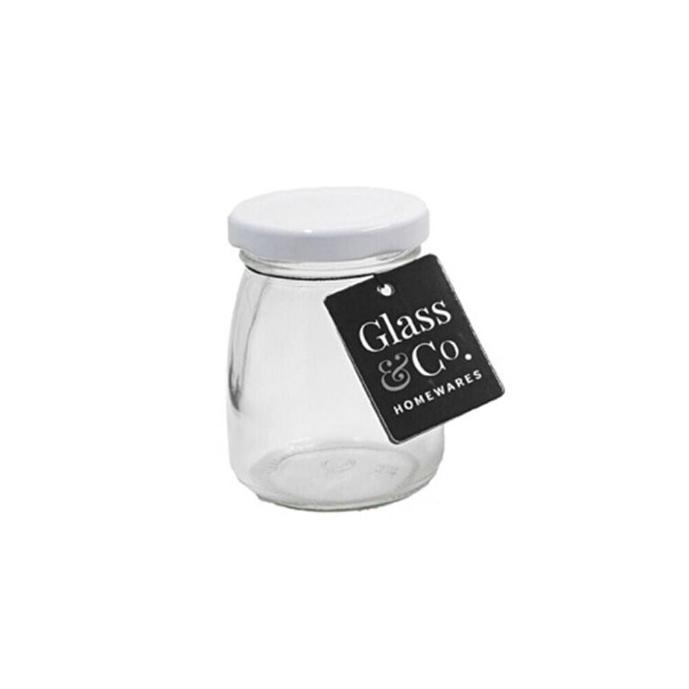 24PK The Styled Room 100ml Cleo Milk Glass Jar Assorted - Black/Gold/White