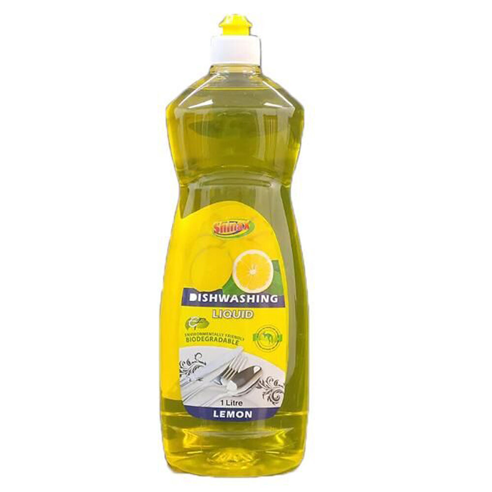 12PK Shinax Dishwashing Liquid Dish Detergent w/ Fresh Lemon Fragrance 1L