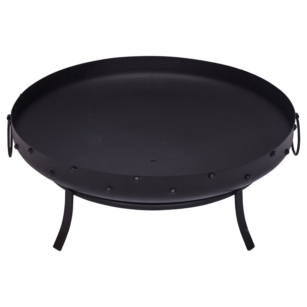 Glow Mini Kali Outdoor Fireplace Garden Fire Pit Black steel