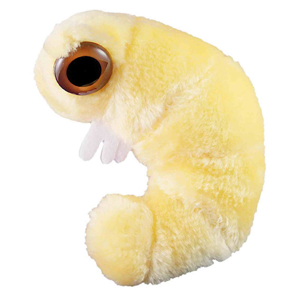 2PK Giant Microbes Bookworm Soft Stuffed Plush Toy Yellow