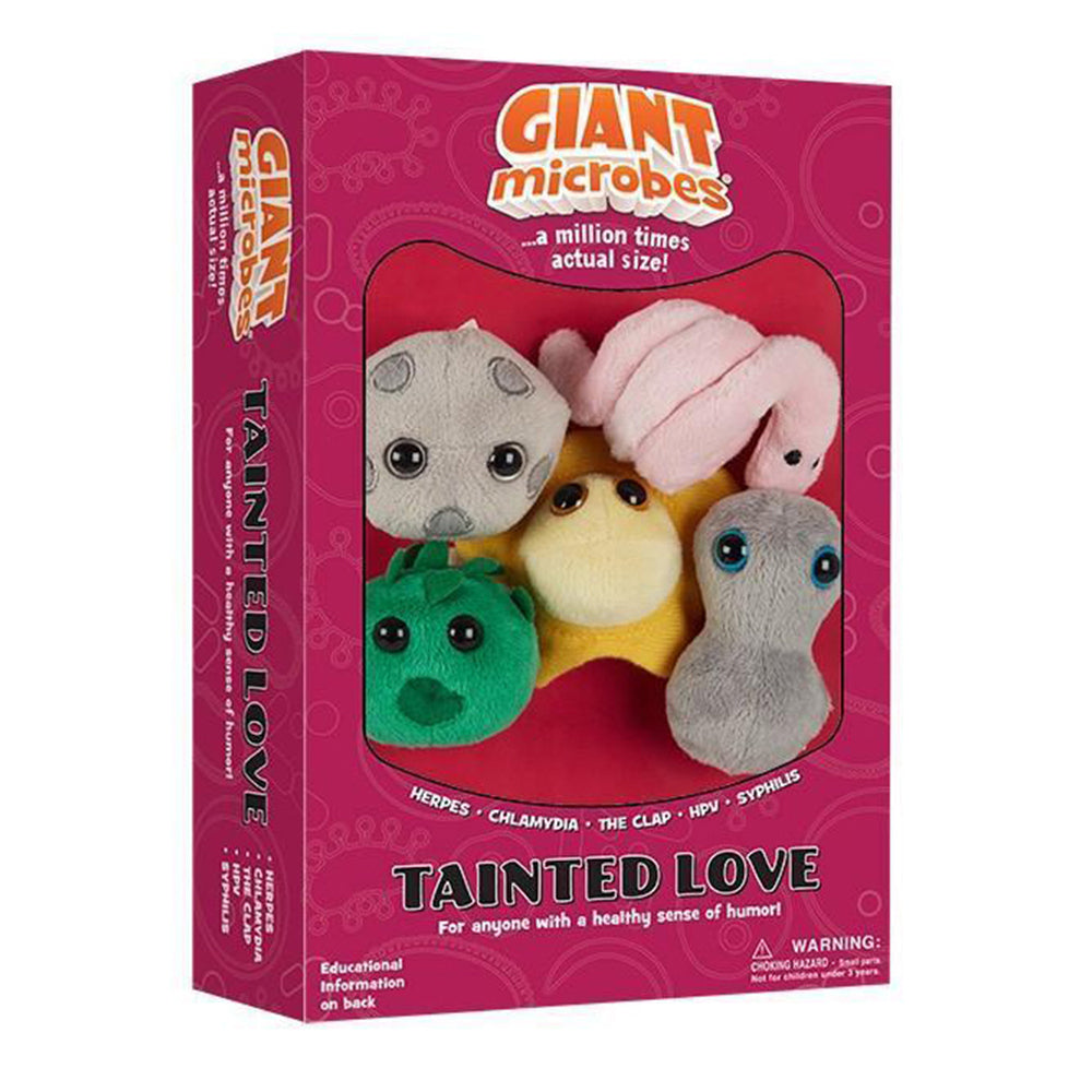 5pc Giant Microbes Tainted Love Soft Stuffed Plush Toy Set